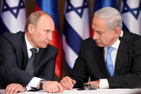 Tổng thống Putin và thủ tướng Netanyahu.