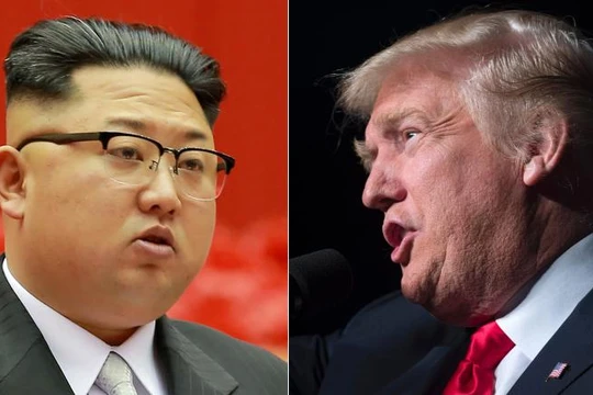 Ông Kim Jong-un và ông Trump.