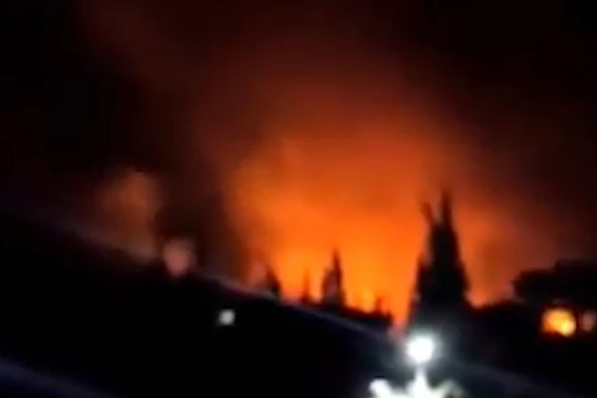 Thiệt hại sau vụ tấn công. 