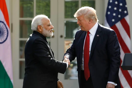 Tổng thống Hoa Kỳ Donald Trump và Thủ tướng Ấn Độ Narendra Modi.