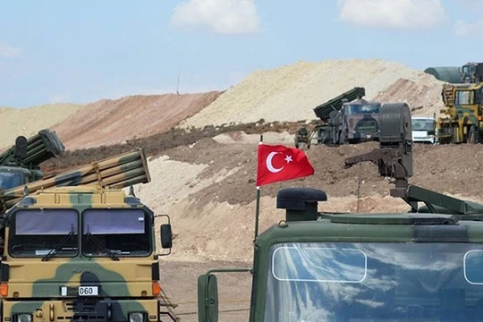 Xe quân sự THổ Nhĩ Kỳ tại Idlib.