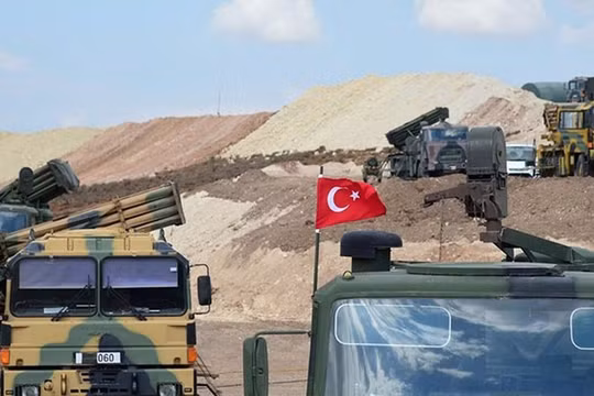 Xe quân sự THổ Nhĩ Kỳ tại Idlib.