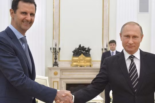 Tổng thống Nga và Syria.