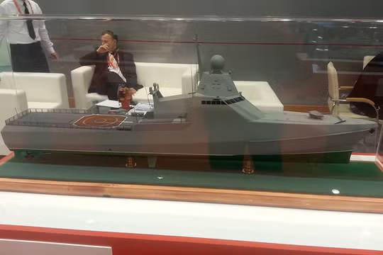 Mô hình tàu hộ vệ.