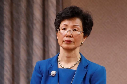 Bà Trương Tiểu Nguyệt chủ nhiệm ủy ban hành chính đại lục. 