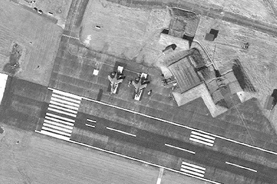 Hình ảnh vệ tinh căn cứ Hasimara.