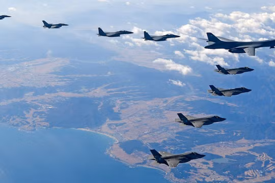 Vigilant Ace - cuộc tập trận thường niên của Mỹ và Hàn Quốc năm nay có tới hàng trăm máy bay tham gia.