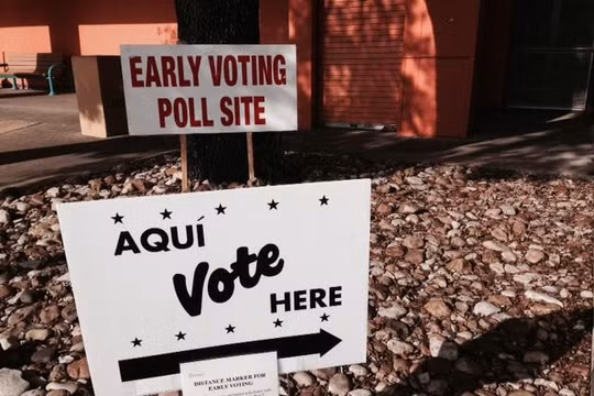 Một điểm bầu cử tại Texas.