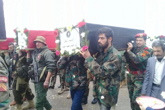 Lính tinh nhuệ Syria tử thương trong vụ không kích.