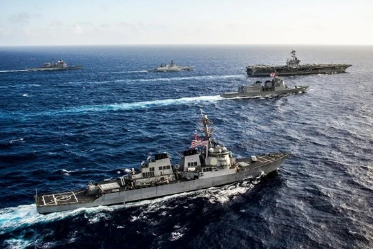 Hải quân Mỹ, Ấn Độ, Nhật Bản tập trận Malabar trên Ấn Độ Dương