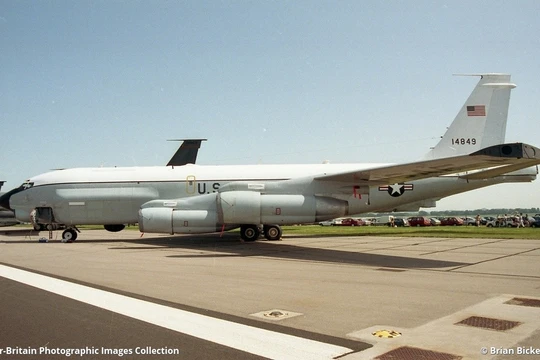 Chiếc máy bay Boeing RC-135U mang số đăng ký 64-14849 của Không quân Mỹ.
