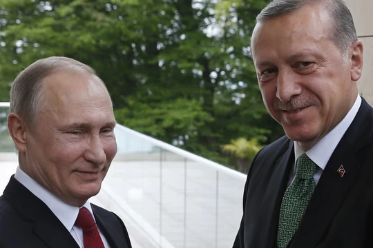 Tổng thống Putin và tổng thống Erdogan.