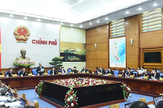 Thủ tướng Nguyễn Xuân Phúc chủ trì một phiên họp Chính phủ thường kỳ (Ảnh: Internet)