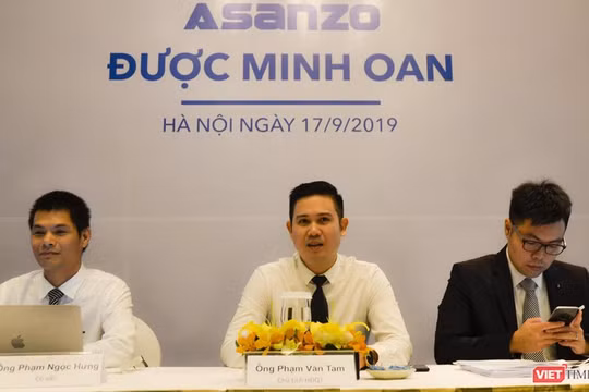 Đại diện Asanzo tại buổi họp báo diễn ra ngày 17/9/2019 