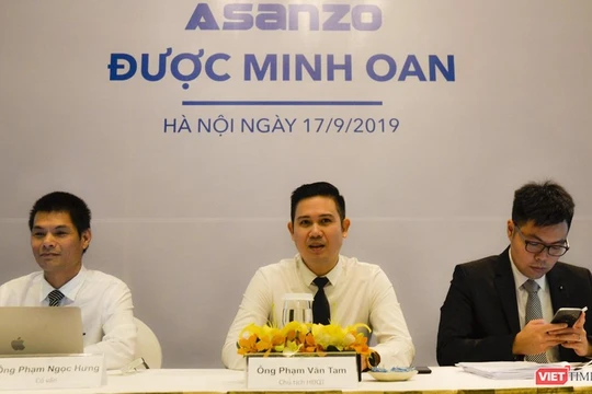 Đại diện Asanzo tại buổi họp báo diễn ra ngày 17/9/2019 