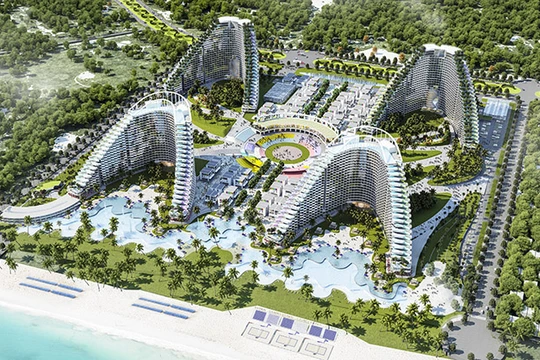 Phối cảnh dự án bất động sản The Arena Cam Ranh do Nha Trang Bay JSC làm chủ đầu tư (Ảnh: Internet)