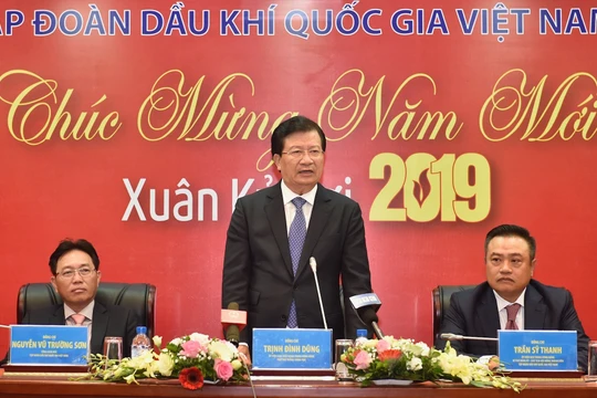 Phó Thủ tướng Trịnh Đình Dũng phát biểu tại buổi làm việc (Ảnh: VGP/Nhật Bắc)