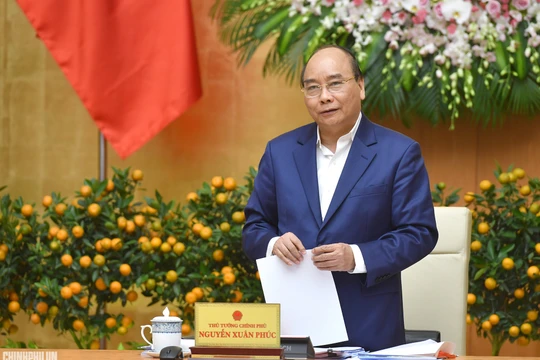 Thủ tướng phát biểu chỉ đạo tại phiên họp Chính phủ thường kỳ tháng 1/2019 - Ảnh: VGP/Quang Hiếu