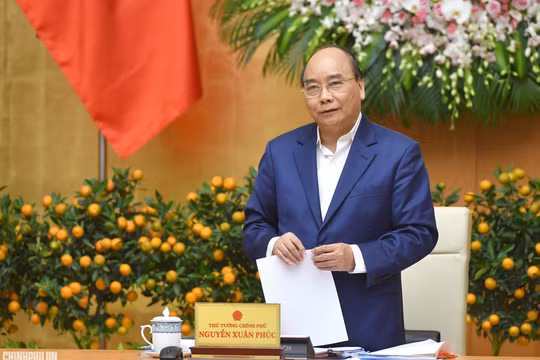 Thủ tướng phát biểu chỉ đạo tại phiên họp Chính phủ thường kỳ tháng 1/2019 - Ảnh: VGP/Quang Hiếu