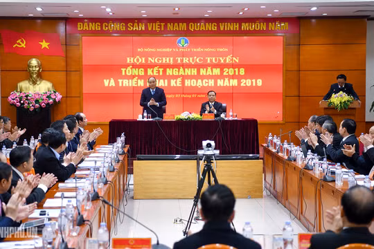 Quang cảnh Hội nghị triển khai nhiệm vụ 2019 của Bộ Nông nghiệp và Phát triển Nông thôn (Ảnh; VPCP)