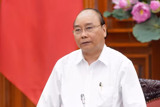 Thủ tướng Chính phủ Nguyễn Xuân Phúc phát biểu tại cuộc họp (Nguồn: VGP)