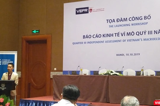 PGS.TS Nguyễn Đức Thành - Viện trưởng VEPR - phát biểu tại buổi tọa đàm