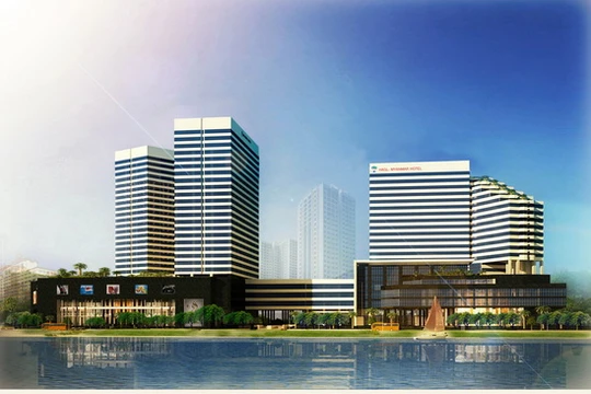 Phối cảnh dự án khu phức hợp HAGL Myanmar Center (Ảnh: HAGL)