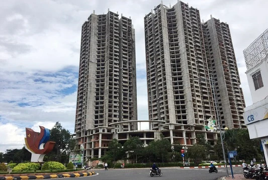 Dự án Nhà ở hỗn hợp HH1 trên đường Nguyễn Thái Học, Tp. Vũng Tàu (Ảnh: Báo Bà Rịa - Vũng Tàu)