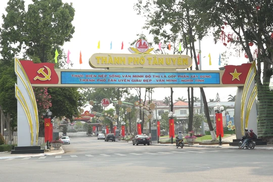 Thành phố Tân Uyên được thành lập trên cơ sở nguyên trạng thị xã Tân Uyên. Ảnh: binhduong.gov.vn