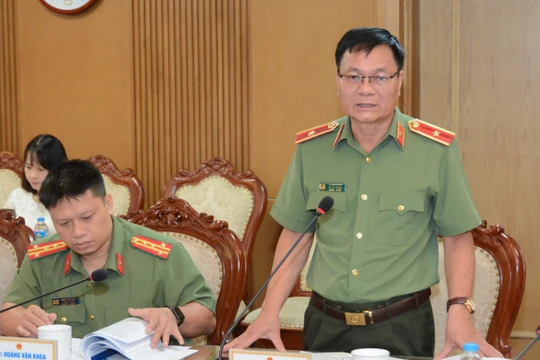 Thiếu tướng Lê Minh Mạnh - Phó Cục trưởng Cục An ninh mạng và Phòng, chống tội phạm sử dụng công nghệ cao.