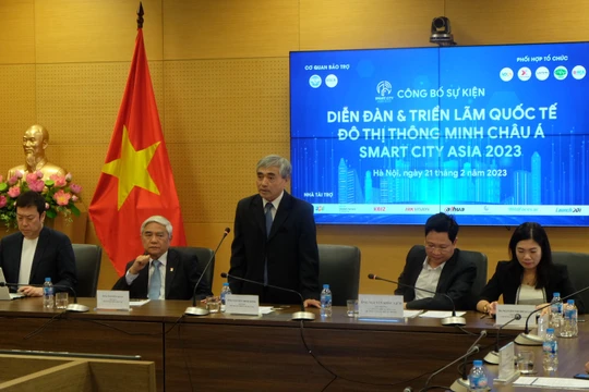 Họp báo công bố Diễn đàn và Triển lãm Quốc tế Đô thị thông minh châu Á (Smart City Asia 2023) lần thứ 2 vừa diễn ra sáng nay.