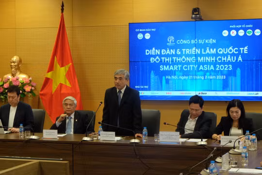 Họp báo công bố Diễn đàn và Triển lãm Quốc tế Đô thị thông minh châu Á (Smart City Asia 2023) lần thứ 2 vừa diễn ra sáng nay.