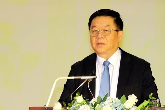 Ông Nguyễn Trọng Nghĩa - Bí thư Trung ương Đảng, Trưởng Ban Tuyên giáo Trung ương phát biểu chỉ đạo tại Hội nghị.