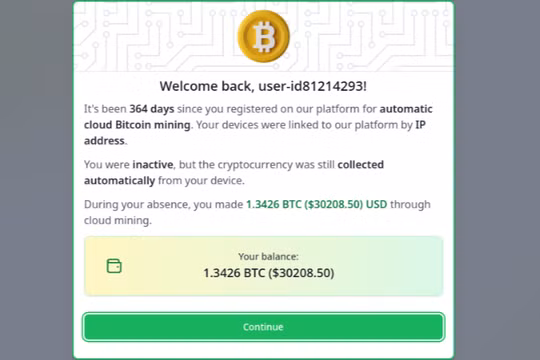 Một ví dụ về kế hoạch lừa đảo tiền điện tử đang hoạt động xảy ra vào tháng 2 năm 2023 - thông tin từ Kaspersky.