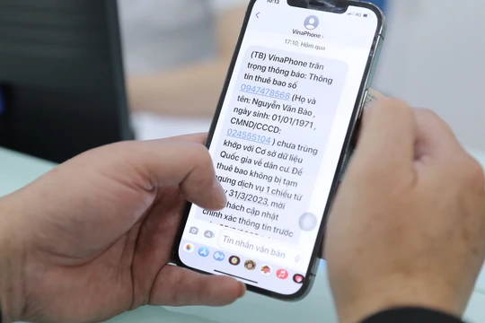 Cục Viễn thông khuyến nghị người sử dụng dịch vụ viễn thông chỉ thực hiện theo các thông báo chuẩn hoá thông tin từ nhà mạng.
