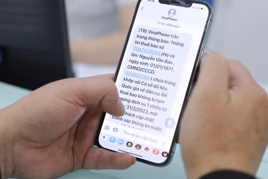 Cục Viễn thông khuyến nghị người sử dụng dịch vụ viễn thông chỉ thực hiện theo các thông báo chuẩn hoá thông tin từ nhà mạng.