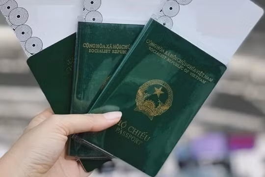 Với mẫu hộ chiếu gắn chip, chip điện tử sẽ được đặt trong bìa sau của quyển hộ chiếu.