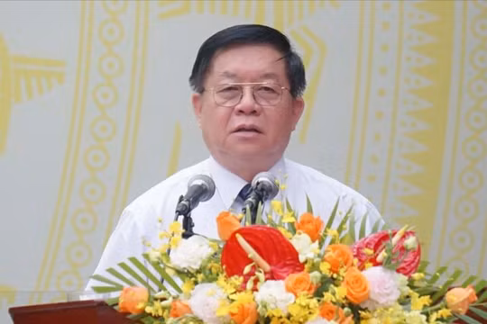 Ông Nguyễn Trọng Nghĩa, Bí thư Trung ương Đảng, Trưởng ban Tuyên giáo Trung ương phát biểu chỉ đạo.