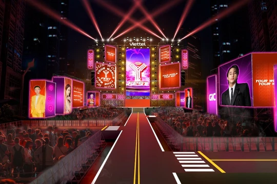 Sân khấu tương tác đa điểm chạm với không gian 360 độ sẽ được dựng lên tại Phố đi bộ Nguyễn Huệ ngày 21/5 tới.