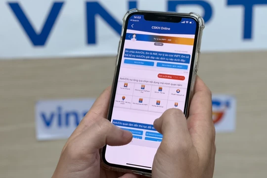 Trợ lý ảo VNPT AMI hỗ trợ người dùng trên điện thoại