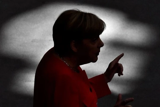 Thủ tướng Đức Angela Merkel phát biểu tại Hạ viện Quốc hội Liên bang Đức ở Berlin năm 2017. Ảnh: AFP.