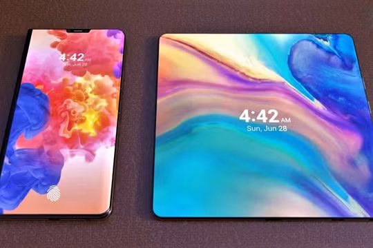 Hình ảnh rò rỉ về mẫu smartphone gập của Huawei. Nguồn: Gizmochina