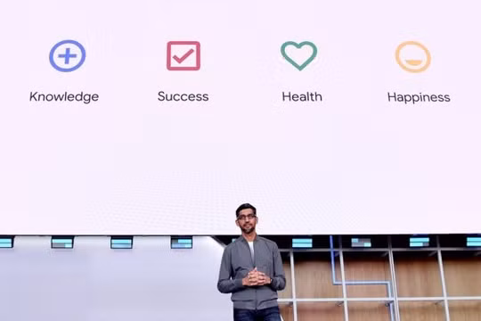 CEO Google Sundar Pichai phát biểu tại sự kiện Google I/O 2019. Nguồn: Business Insider