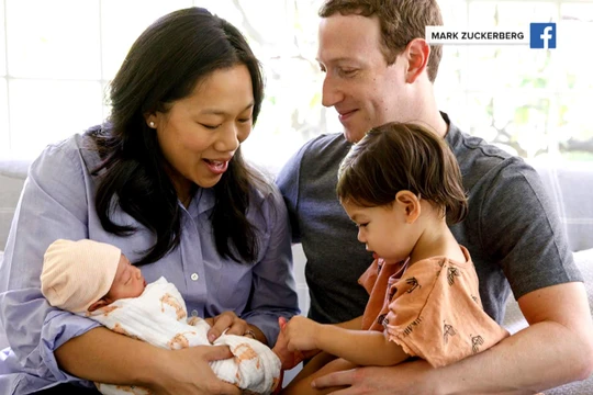 Gia đình CEO Facebook Mark Zuckerberg. Ảnh: CNBC