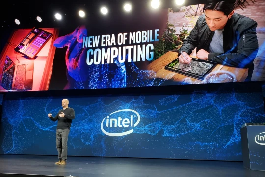 Intel giới thiệu dòng vi xử lý Ice Lake tại CES 2019. Ảnh: TechTimes.