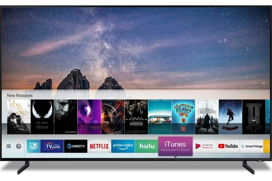 iTunes sẽ sớm có mặt trên các mẫu TV Samsung vào thời gian tới. Ảnh: TheVerge