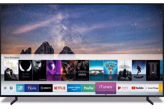 iTunes sẽ sớm có mặt trên các mẫu TV Samsung vào thời gian tới. Ảnh: TheVerge