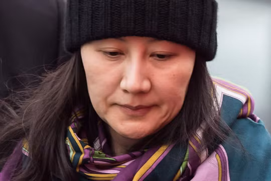 CFO Huawei Mạnh Vãn Châu bị bắt giữ tại Canada đầu tháng 12-2018. Ảnh: Bloomberg