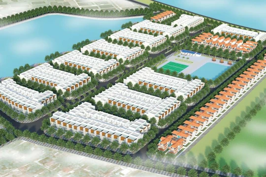 Phối cảnh mộtdự án bất động sản tại Thanh Hoá do BNB Hà Nội đầu tư 