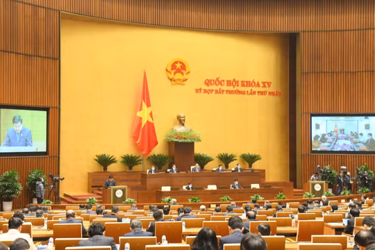 Toàn cảnh kỳ họp bất thường lần thứ nhất, Quốc hội khoá XV (Ảnh: quochoi.vn)